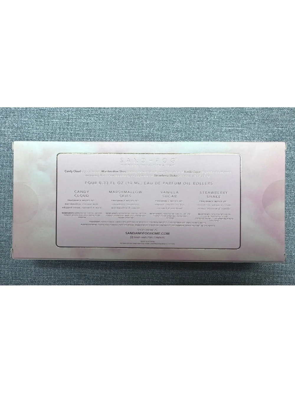 Sand + Fog Candy Cloud Collection 4-Piece Oil Rollerball Set